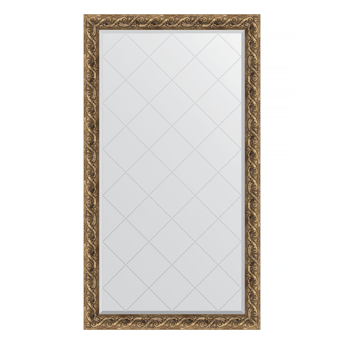 Зеркало с гравировкой в багетной раме Evoform фреска 84 мм 96x170 см зеркало с гравировкой в багетной раме фреска 84 мм 96x170 см