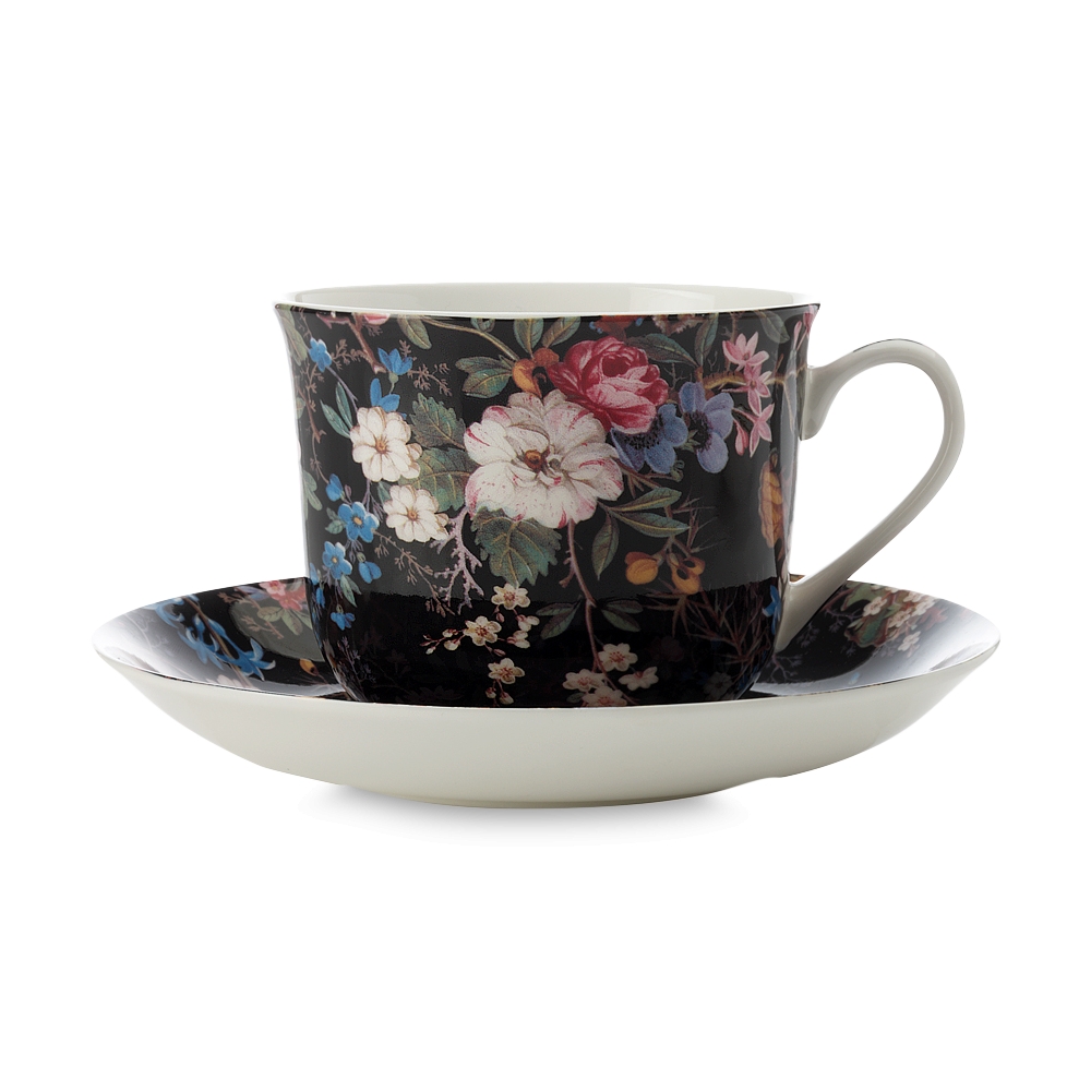 Чашка с блюдцем Maxwell & Williams Полночные цветы 0,48 л чашка с блюдцем ифз история моды