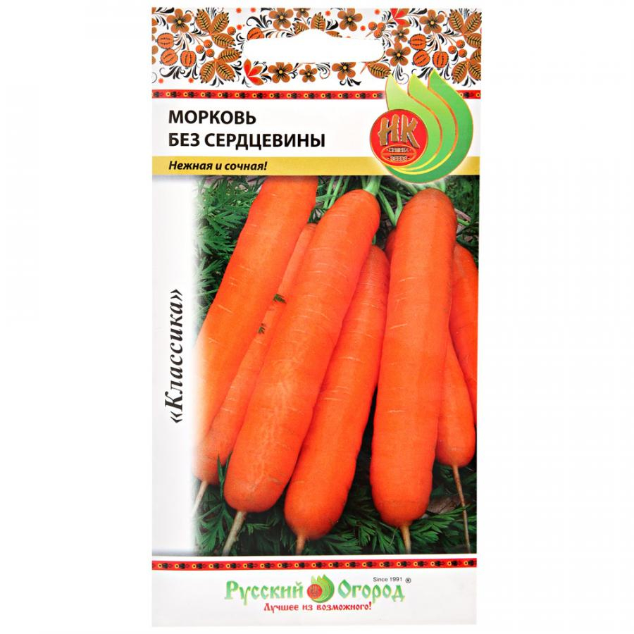 Морковь Русский огород без сердцевины 2 г морковь русский огород нииох 336 4 г