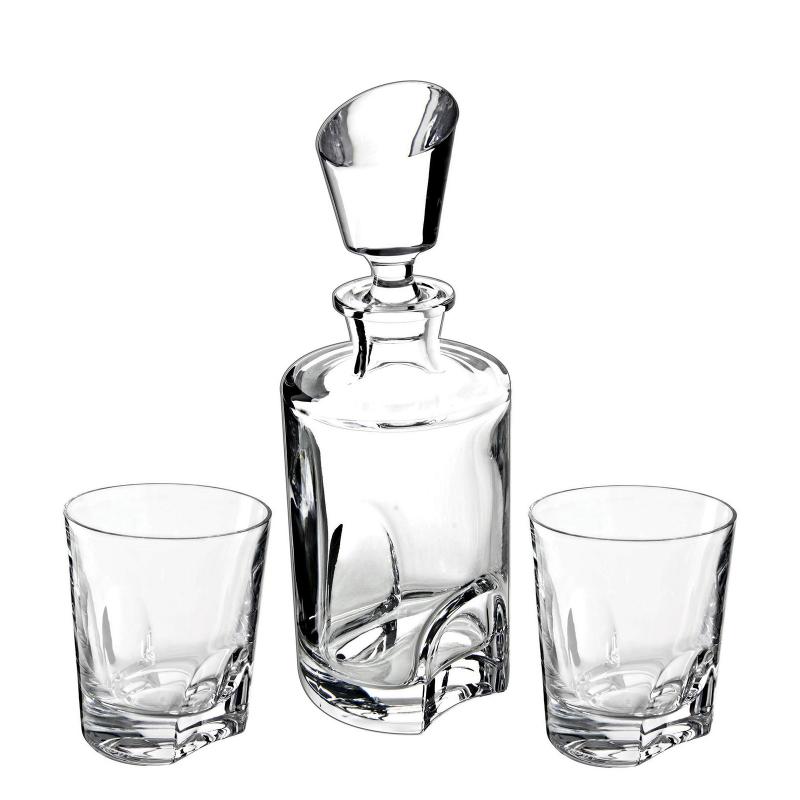 фото Набор для виски crystal bohemia torneo графин 550 мл и 2 стакана 300 мл