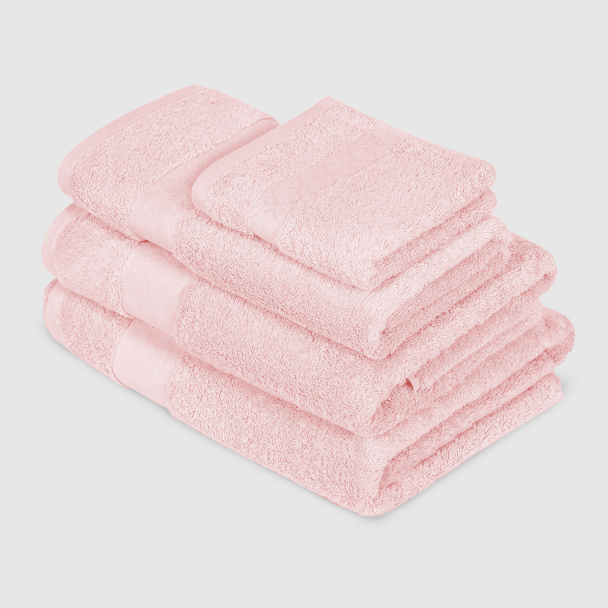 фото Полотенце махровое mundotextil extra soft l.pink 50х100 см