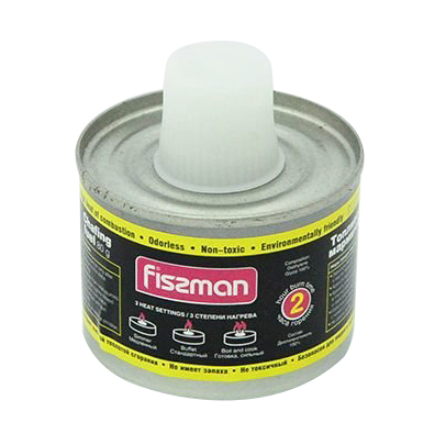 Топливо для мармитов Fissman с фитилем в банке с пластиковой крышкой 80 г / 2 часа горения (диэтиленгликоль) топливо для ламп и факелов 1л boyscout
