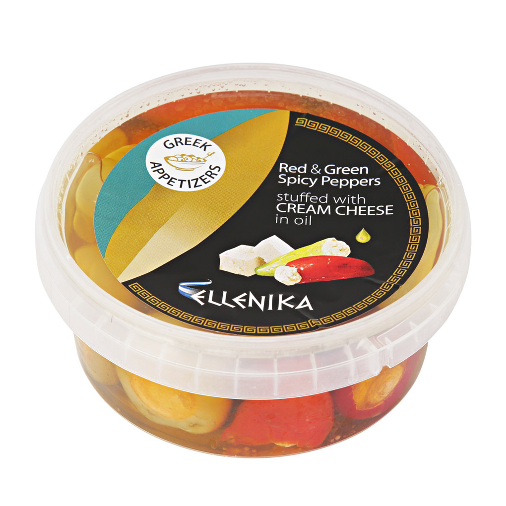 Перец острый Ellenika со сливочным сыром 150 г сыр hochland творожный сливочный 140 гр