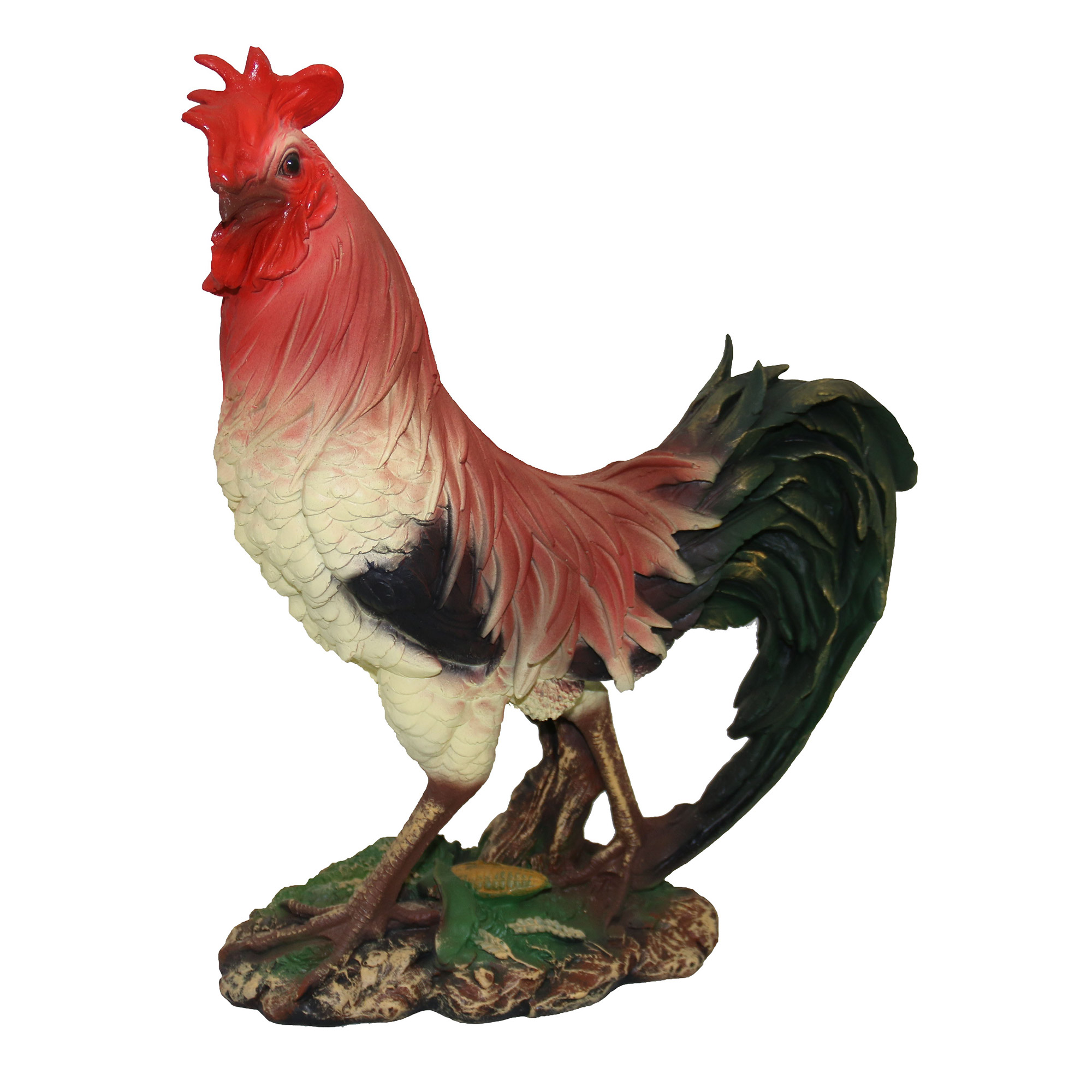 Фигура садовая ТПК Полиформ Петух испанский 53 см фигура садовая петух с цыплятами н26 l24 тпк полиформ