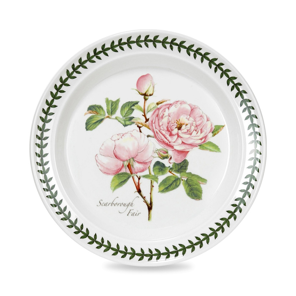 Тарелка десертная Portmeirion Ботанический сад скаборо, розовая роза 15 см тарелка десертная portmeirion ботанический сад розы джорджия желтая роза 15 см