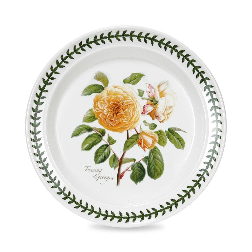 Тарелка десертная Portmeirion Ботанический сад розы Джорджия, желтая роза 15 см тарелки десертные одноразовые 100 шт в уп