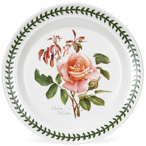 Тарелка десертная Portmeirion Ботанический сад розы наилучшие пожелания, чайная роза 15 см новогодние пожелания