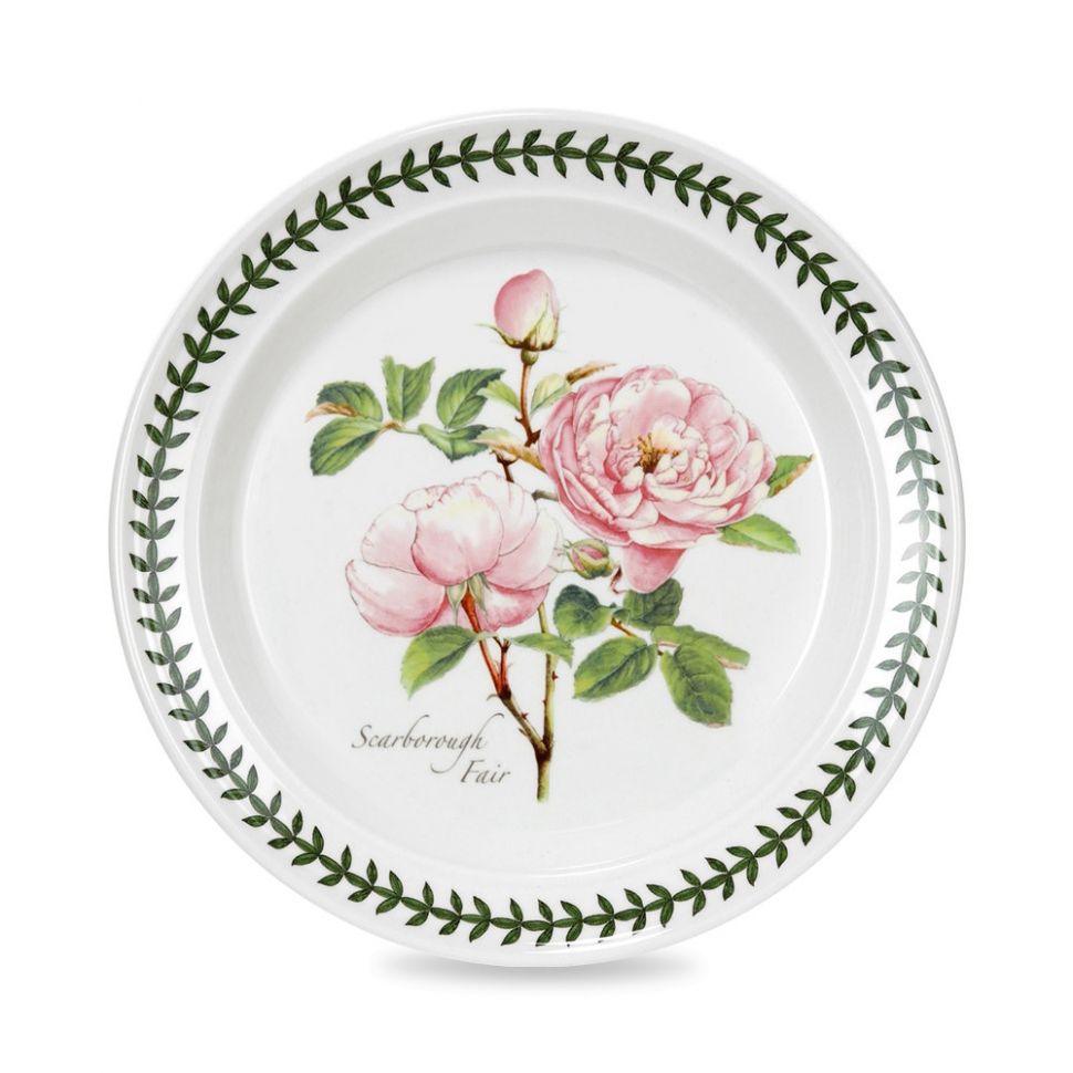 Тарелка закусочная Portmeirion Ботанический сад розы скаборо, розовая роза 20 см clp nordic лежанка круглая двустороняя плюшевая с мехом розовая белая s