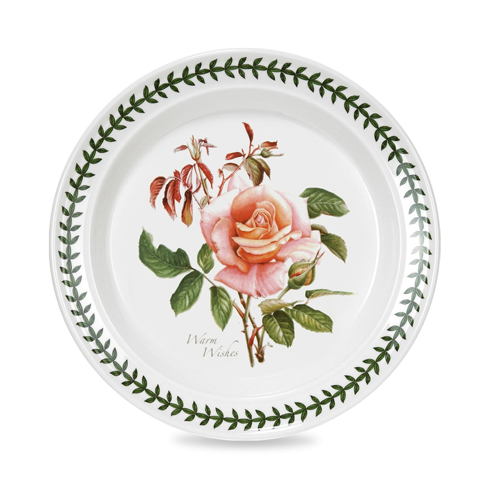 Тарелка обеденная Portmeirion Ботанический сад наилучшие пожелания, чайная роза 25 см тарелка десертная portmeirion ботанический сад розы наилучшие пожелания чайная роза 15 см