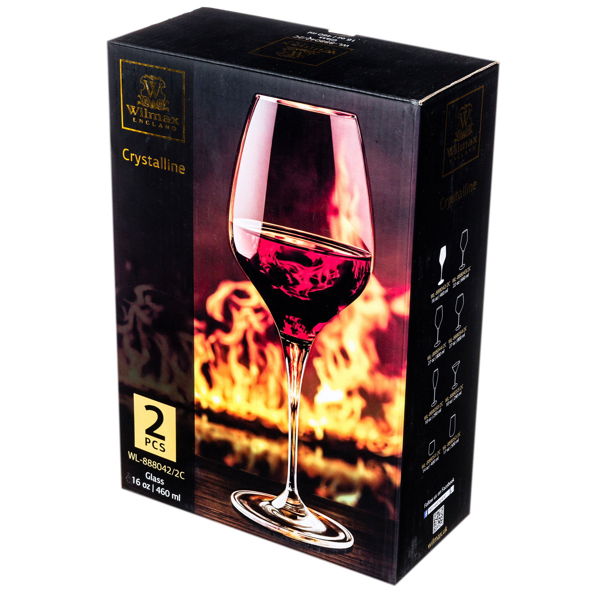 Набор бокалов для вина 2шт 460мл Wilmax WL-888042 / 2C наборы для вина мини