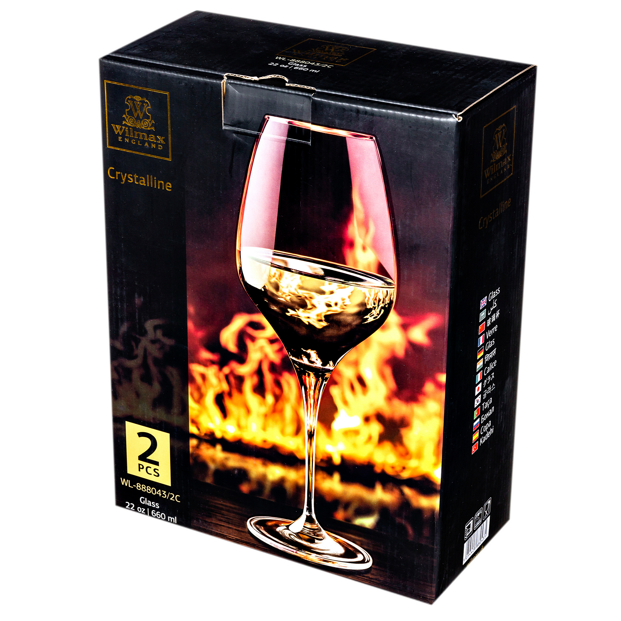 Набор бокалов для вина 2шт 660мл Wilmax WL-888043 / 2C