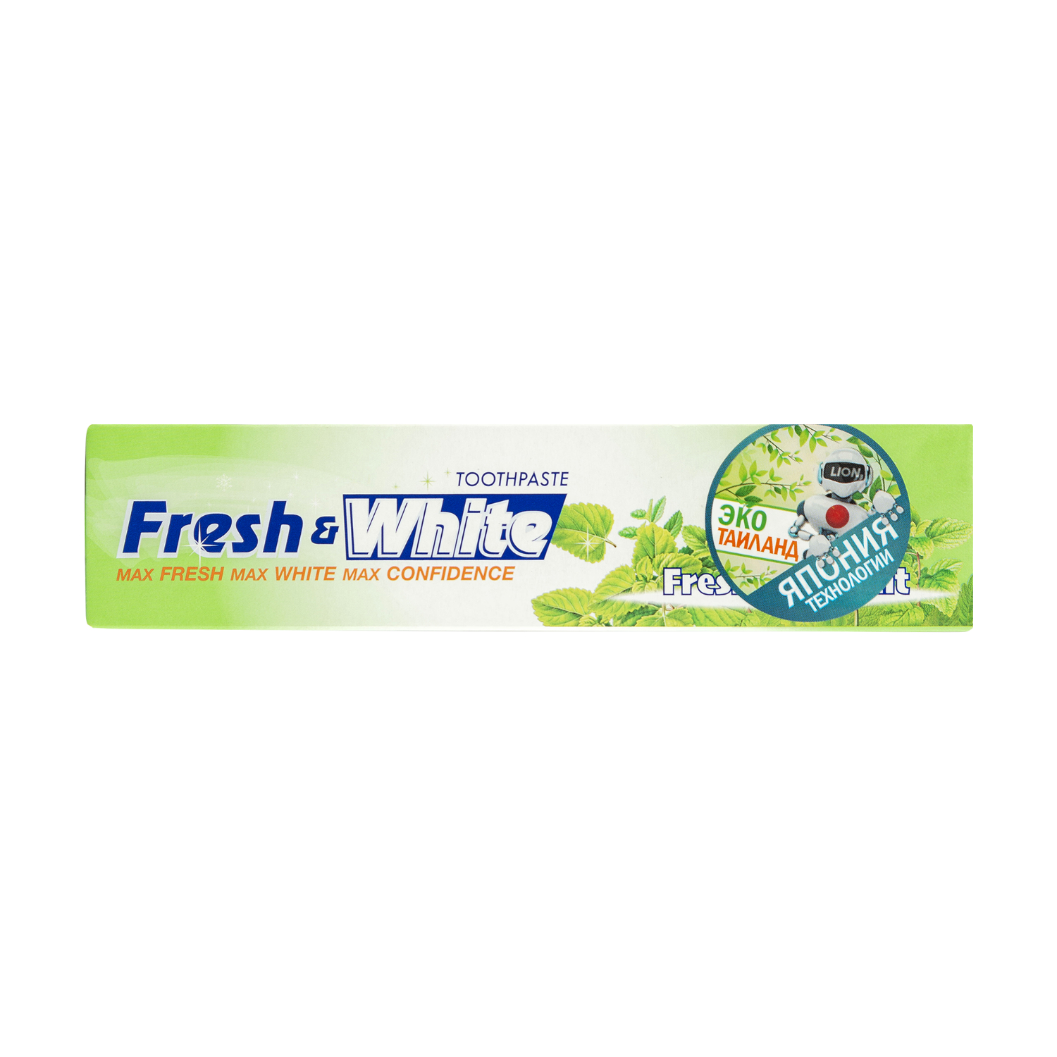 Паста зубная для защиты от кариеса LION Fresh&White прохладная мята 160 г зубная паста colgate optic white искрящаяся мята отбеливающая 75 мл