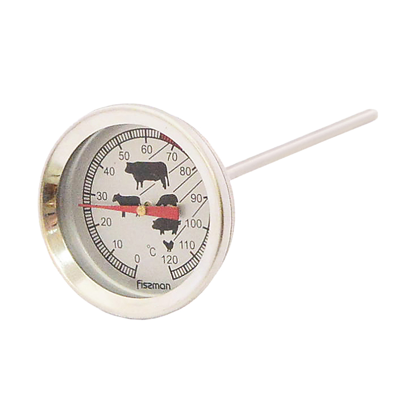 Термометр для мяса Fissman 0-120°C 13 см набор для вина в кейсе 5 предметов пробка воронка штопор кольцо термометр