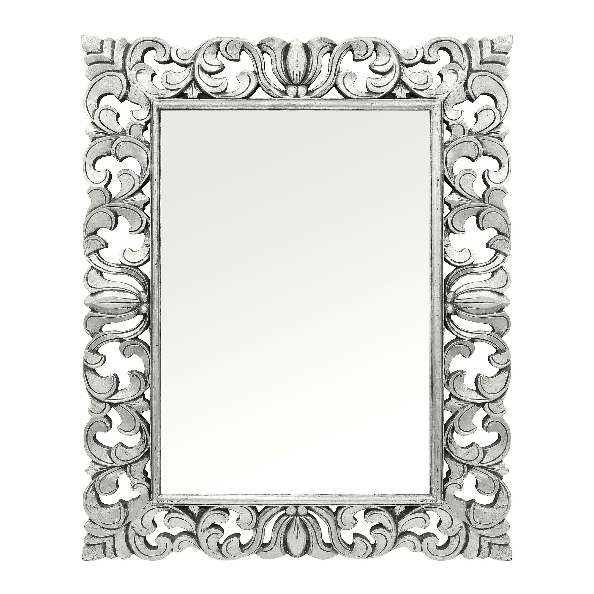 Зеркало в раме Ramlex Луис Сильвер 80х110 см