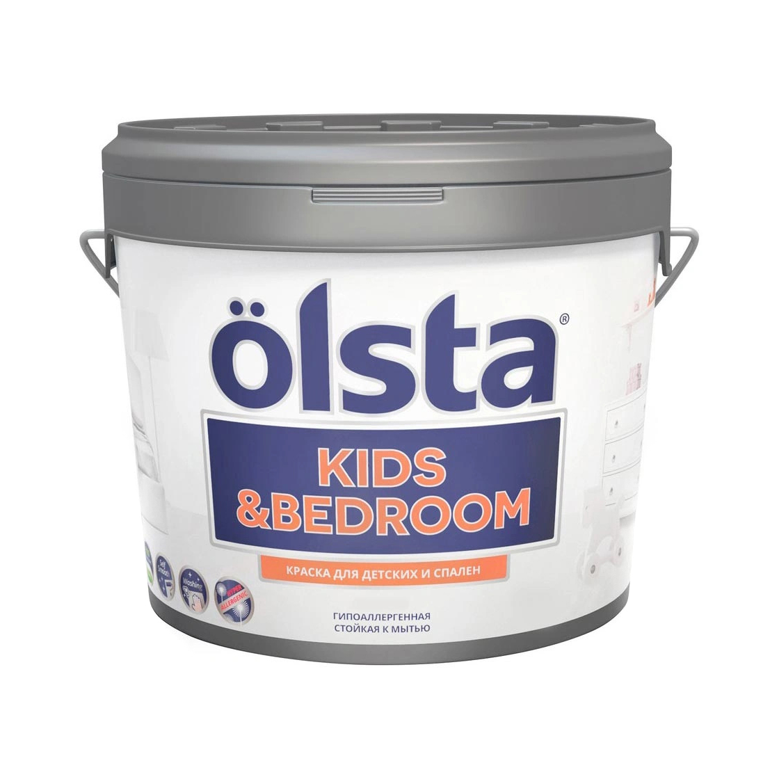 Краска Olsta Kids&Bedroom База А 0,9 л краска olsta kids