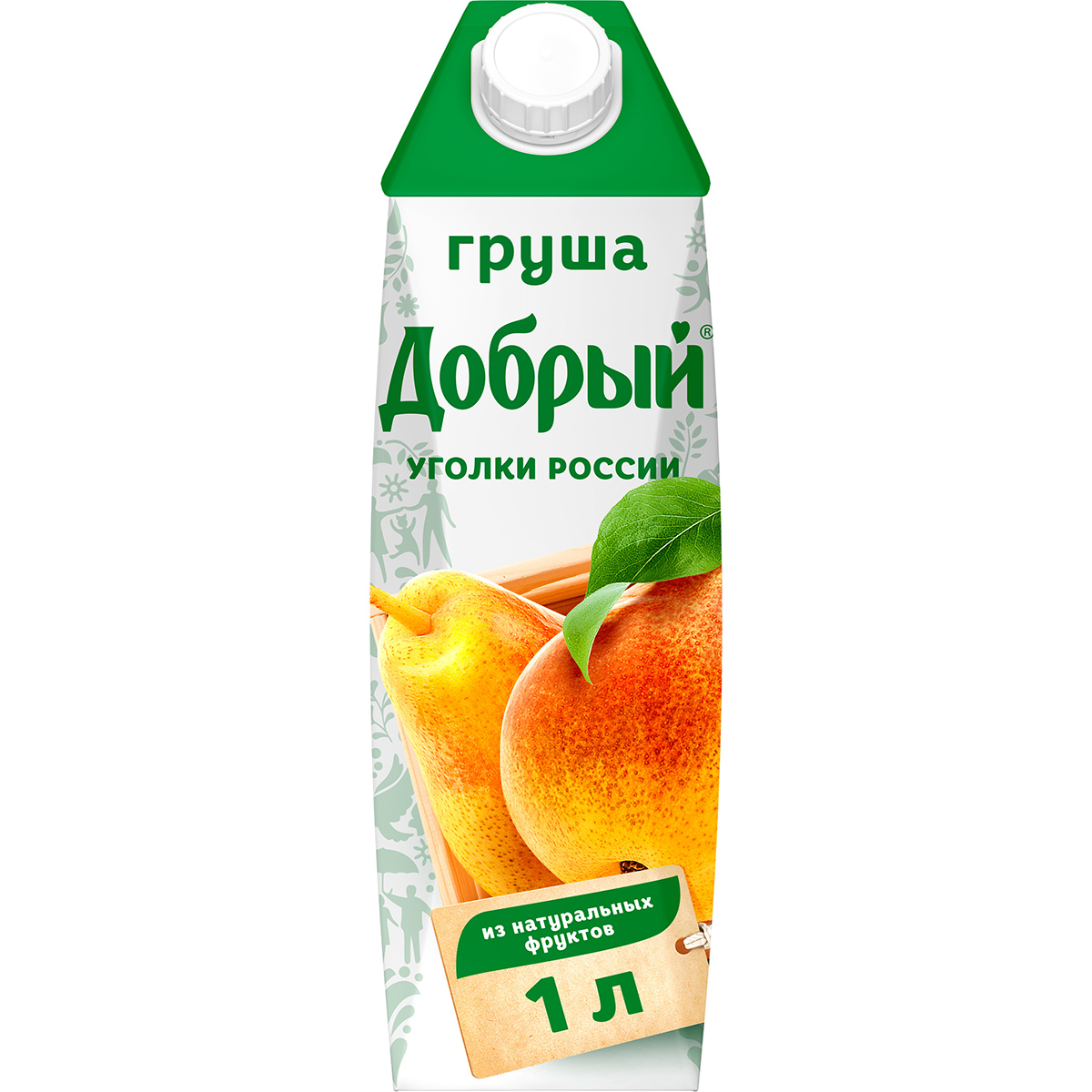 Нектар Добрый Уголки России Груша 1 л нектар добрый апельсин 0 3 литра пэт 12 шт в уп
