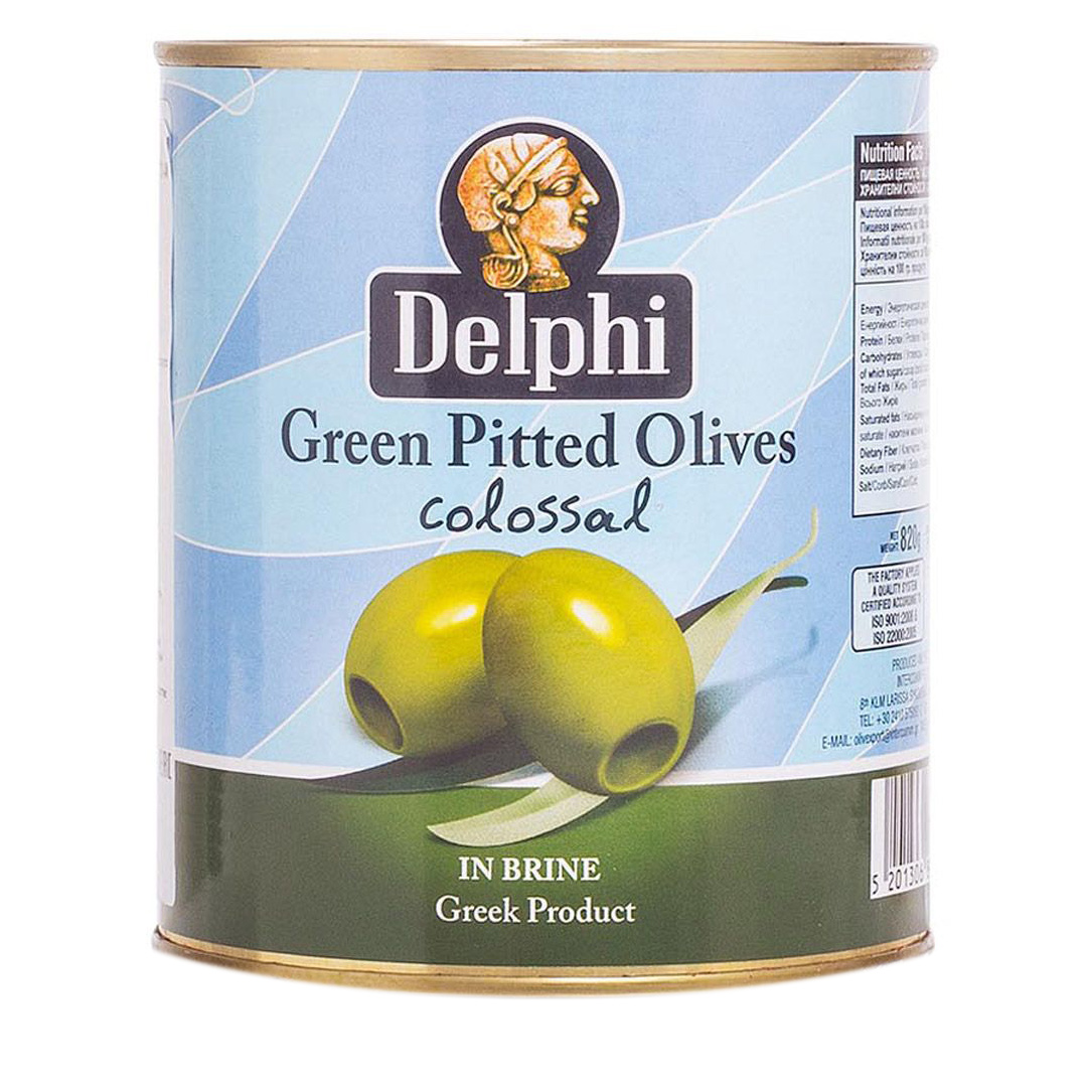 Оливки Delphi без косточки Colossal 820 г овощные консервы u оливки зелёные без косточки 160 г франция стеклянная банка