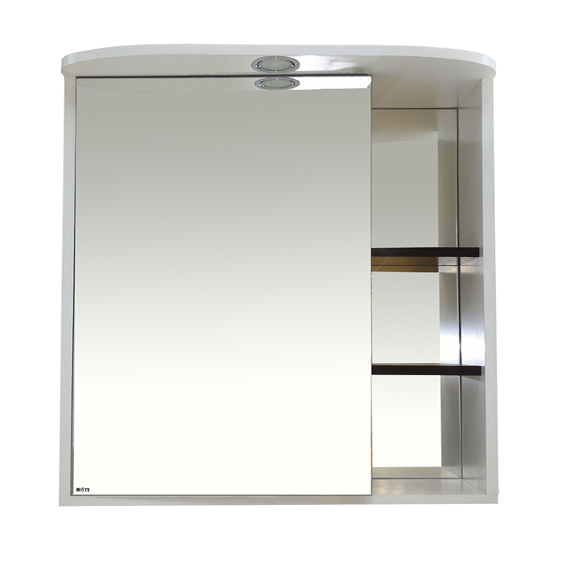 Зеркало-шкаф со светом Венера -80 левое комбинированное Мисти П-ВНР04080-25СВЛ зеркало с полочкой джулия 85 коричневое мисти