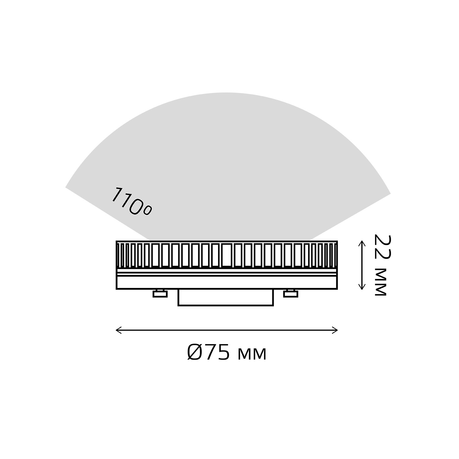 Gauss LED Elementary GX53 6W 4100K 1/10/100 Вид№6