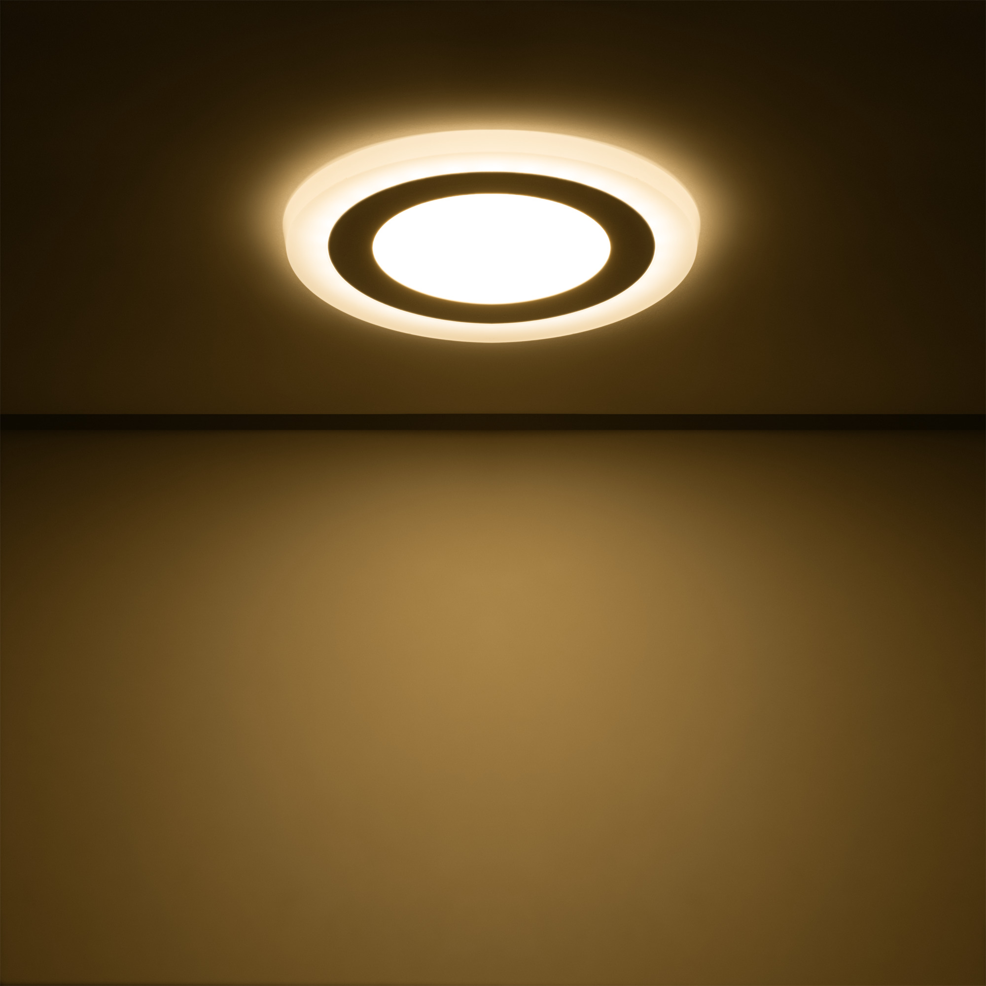Светильник gauss круглый акрил 6+3w 3000k, цвет 3000 к - фото 2