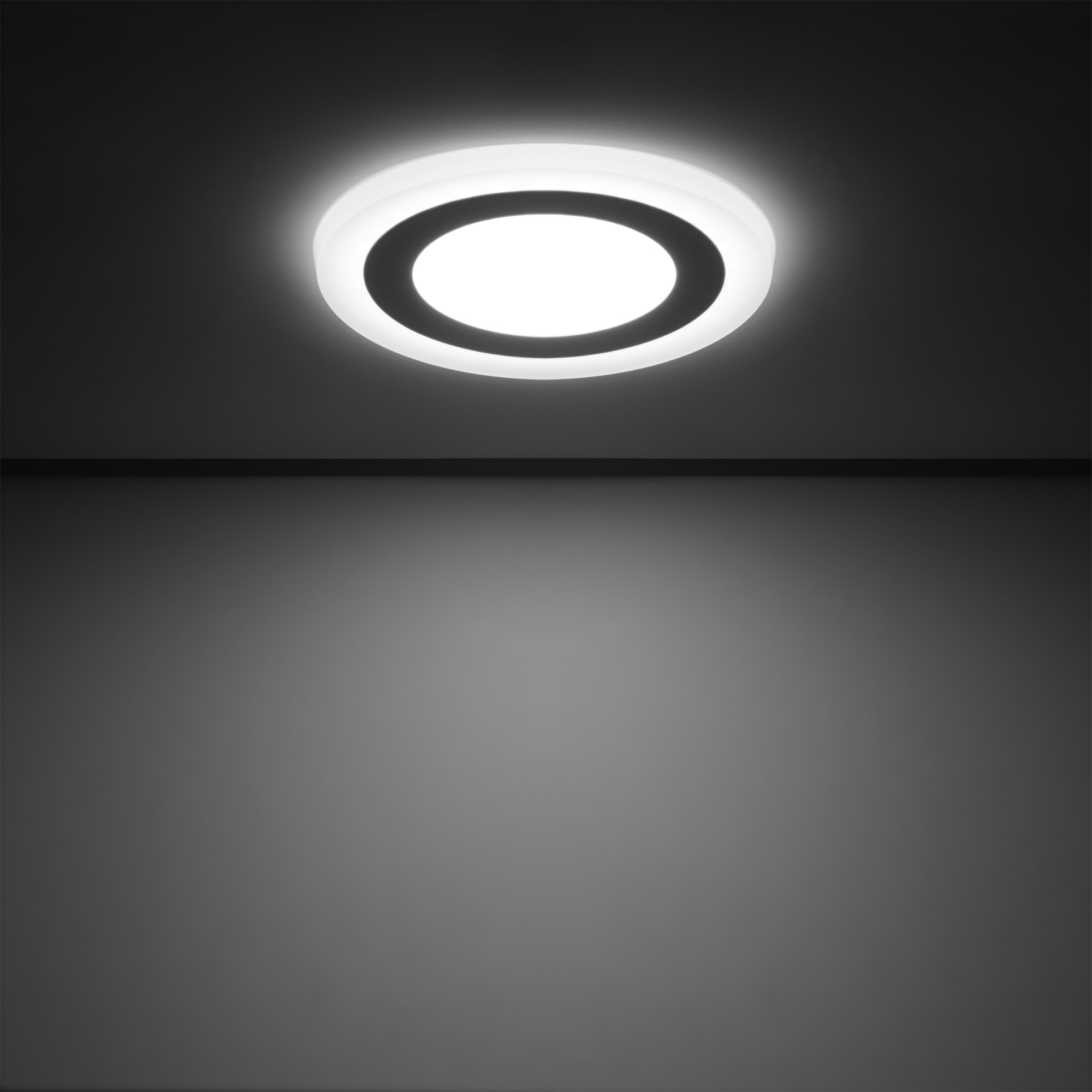 Светильник Gauss Backlight BL117 Кругл. Акрил, 6+3W, LED 4000K, Ø145, 1/40 - фото 2