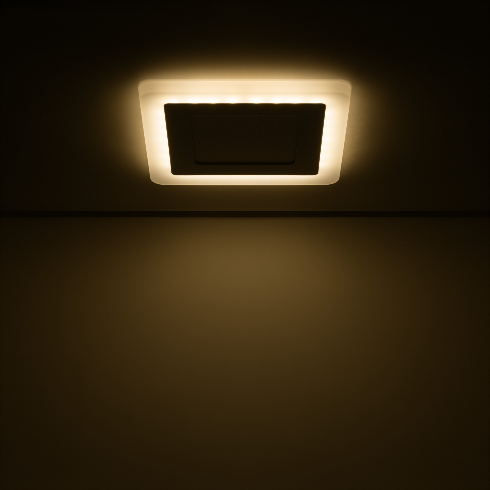 Светильник gauss квадратный акрил 6+3w 3000k, цвет 3000 к - фото 3