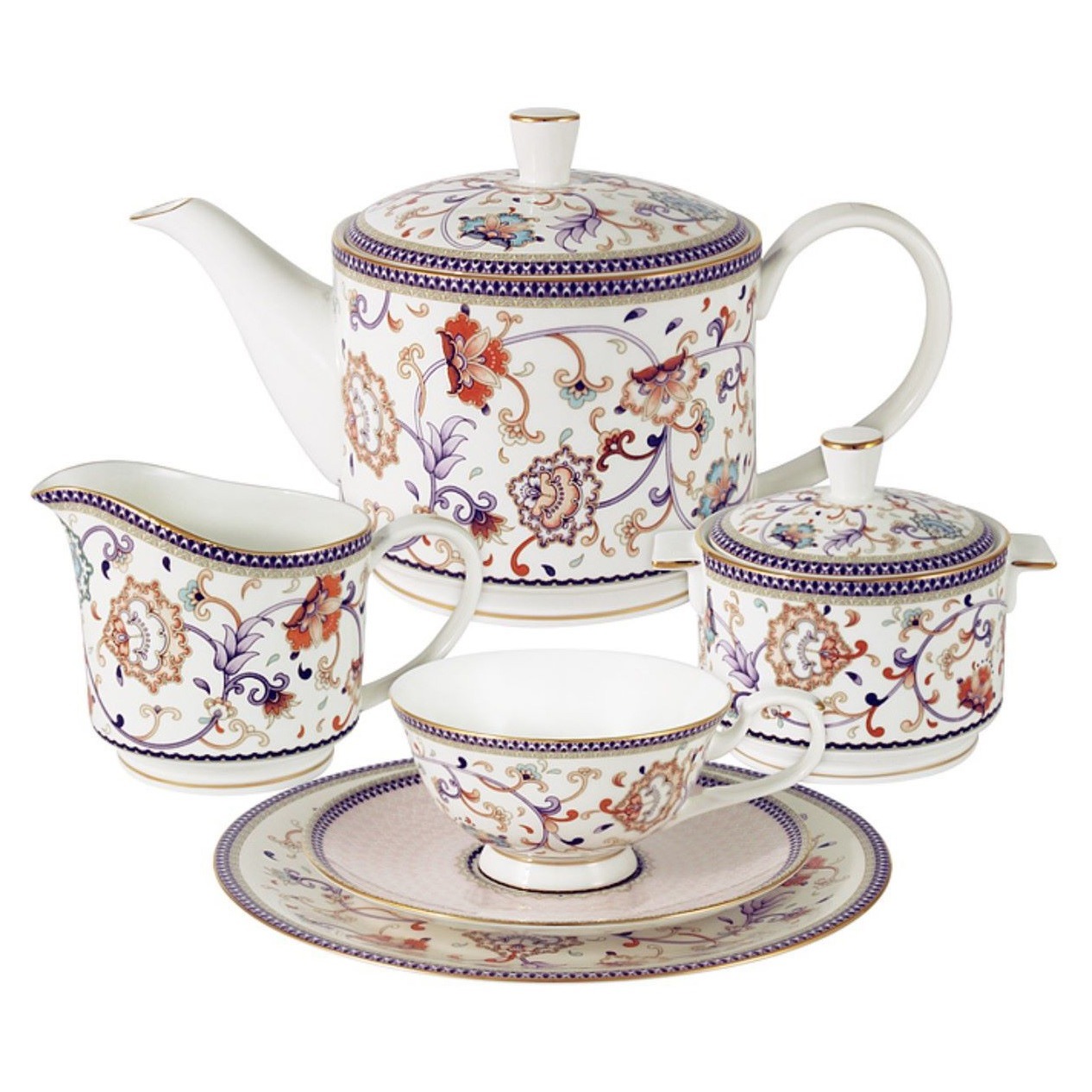 Сервиз чайный Anna Lafarg Королева Анна 21 предмет на 6 персон сервиз чайный royal crown тиара 6 персон 21 предмет