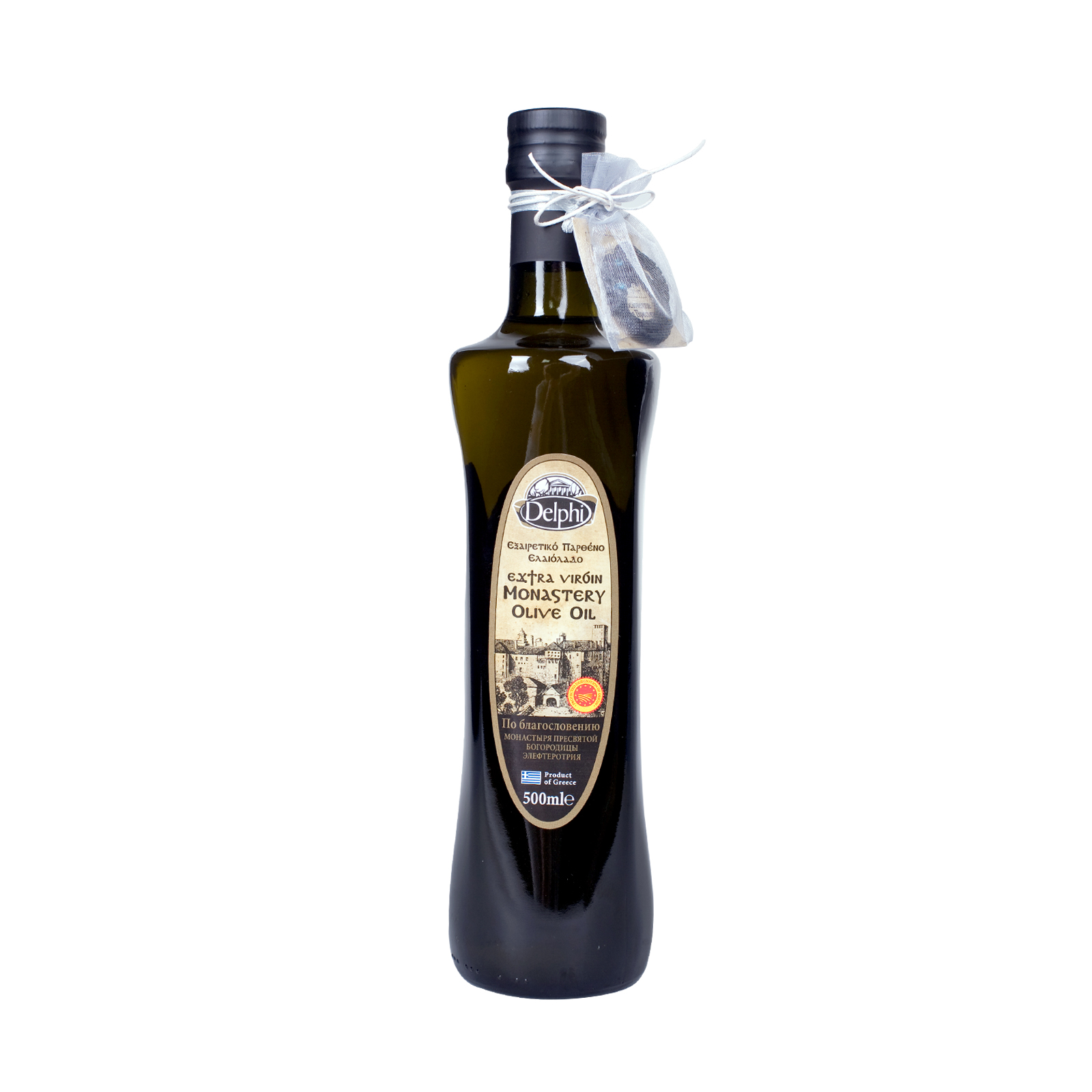 Масло оливковое DELPHI Extra Virgin Монастырское 500 мл - фото 1