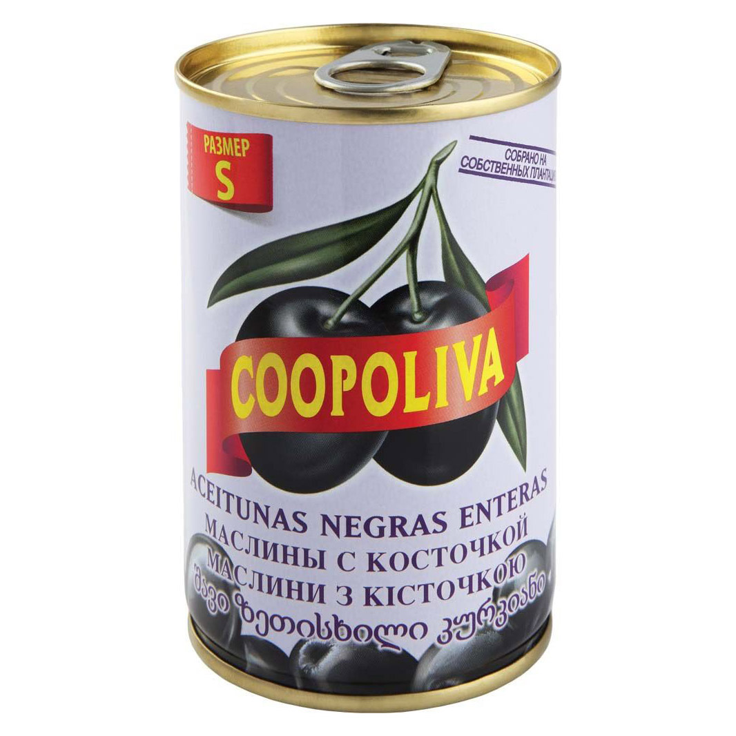 Маслины Coopoliva S с косточкой 300 г