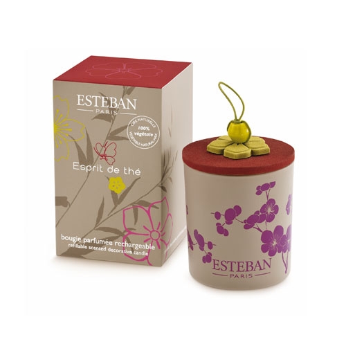 Ароматическая свеча Esteban Зеленый чай 170 г базилик зеленый аромат корицы евросемена
