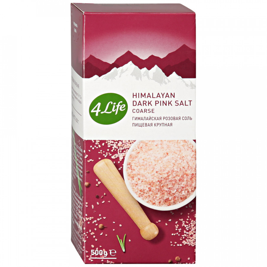 Соль крупная 4Life гималайская розовая, 500 г - фото 1