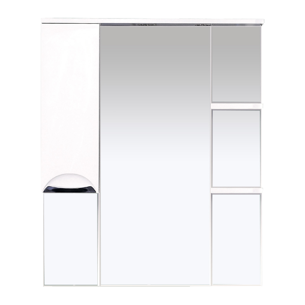 Зеркало Мисти жасмин - 85 левое белая зеркало с полочкой джулия 85 коричневое мисти