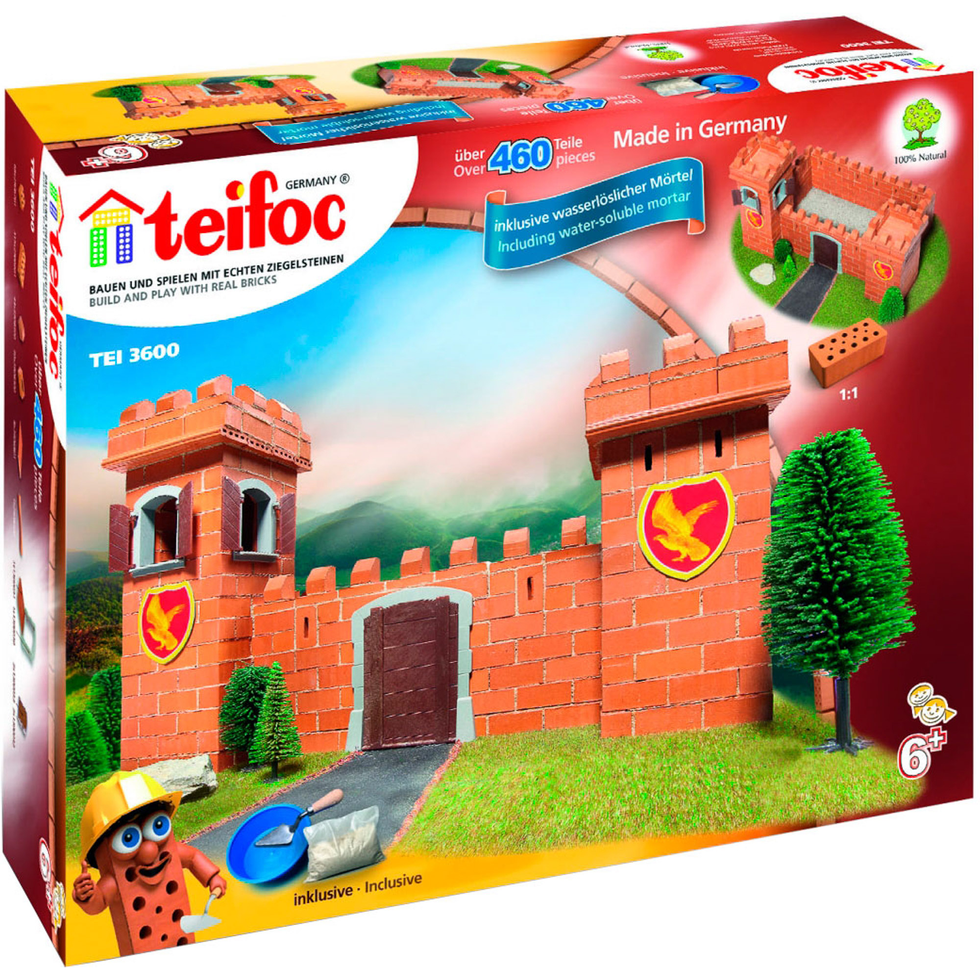 Игровой набор TEIFOC Рыцарский замок TEI 3600 teifoc tei 4300 stone blocks framework house multi colour half timbered brick building kit