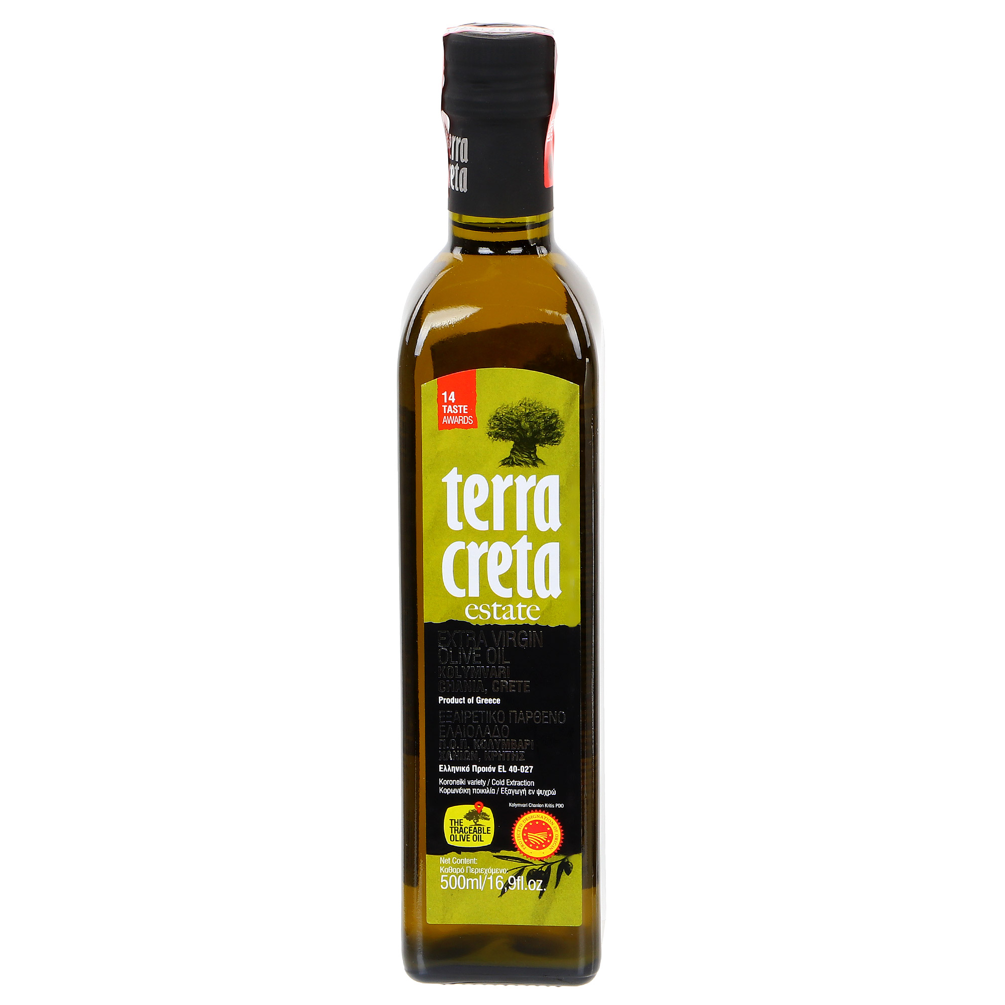 Масло оливковое Terra Creta Kolymvari 500 мл масло слобода подсолнечное ароматное нерафинированное первый отжим 1 литр