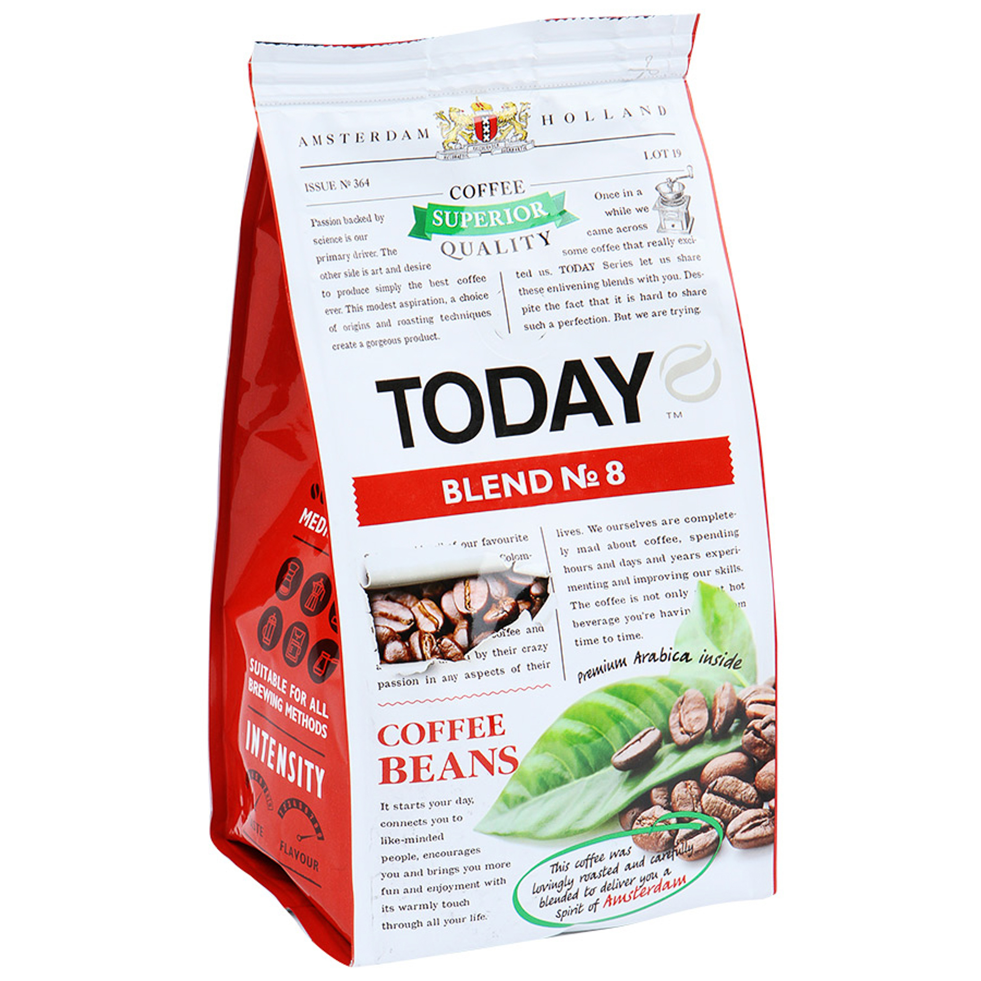 Кофе в зернах Today Blend №8 200 г кофе в зернах delonghi signature blend