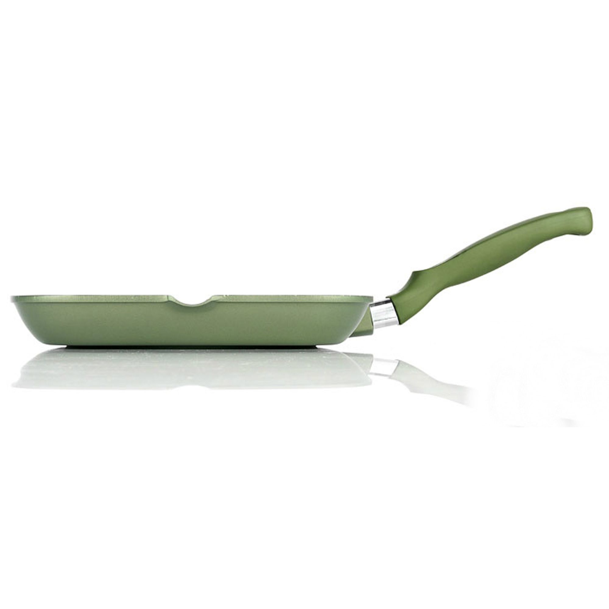 Сковорода-гриль Risoli Dr.green Induction 26х26 см, цвет зеленый - фото 2