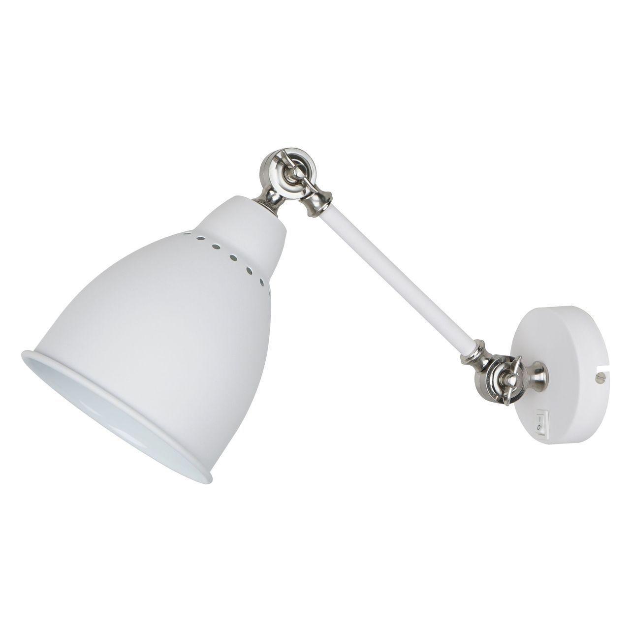 Спот Arte Lamp Braccio A2054AP-1WH настенный светильник artelamp braccio a2054ap 1wh белый