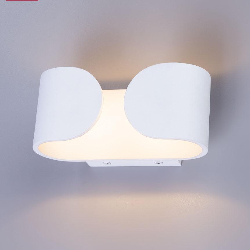 Настенный светодиодный светильник Arte Lamp Parentesi A1419AP-1WH, цвет 3000 к - фото 1