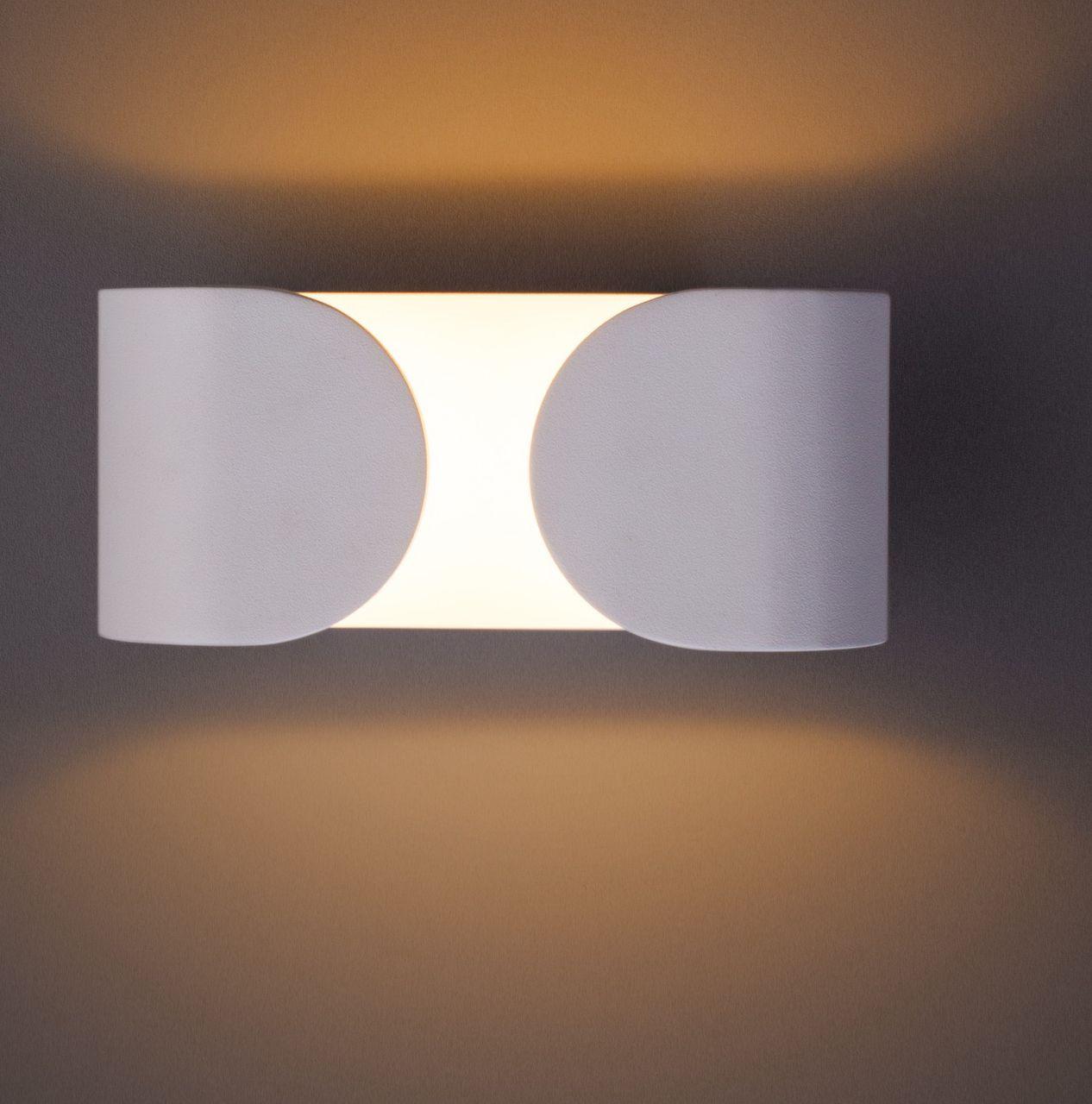 Настенный светодиодный светильник Arte Lamp Parentesi A1419AP-1WH, цвет 3000 к - фото 2