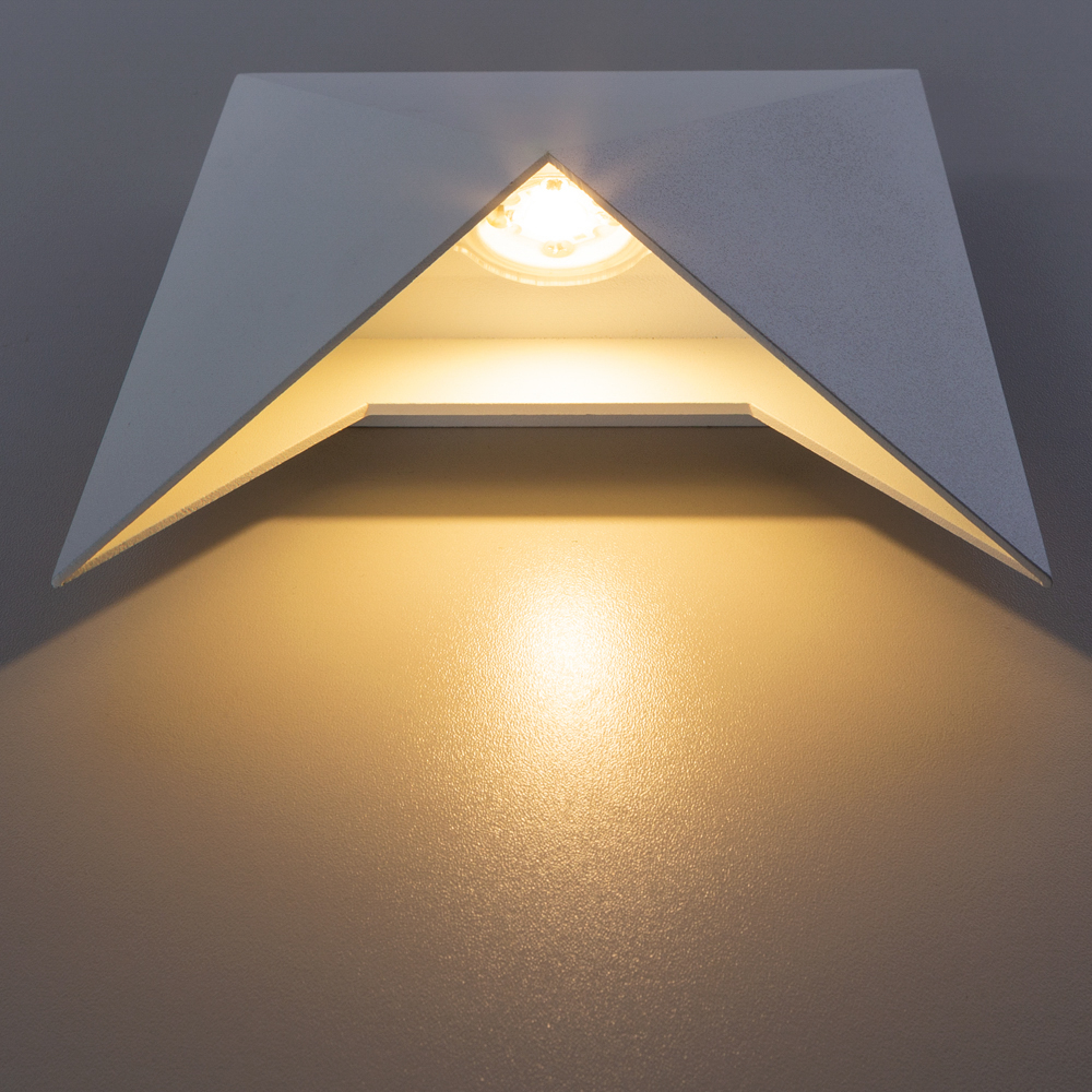 Настенный светодиодный светильник Arte Lamp Busta A1609AP-1WH, цвет белый - фото 4