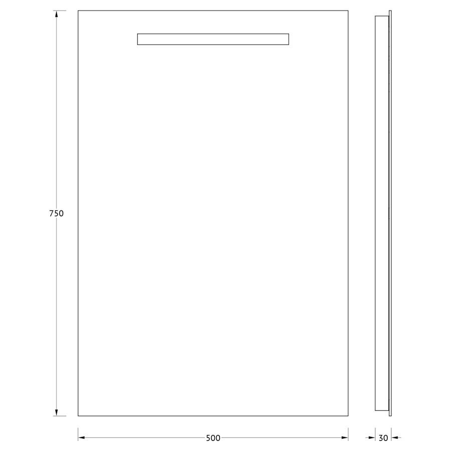 Зеркало Evoform со встроенным LED-светильником 3 W 50x75 см Вид№3