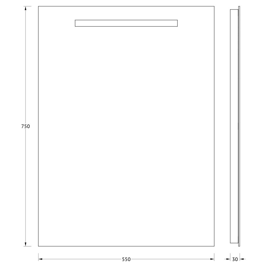 Зеркало Evoform со встроенным LED-светильником 3,5 W 55x75 см Вид№3