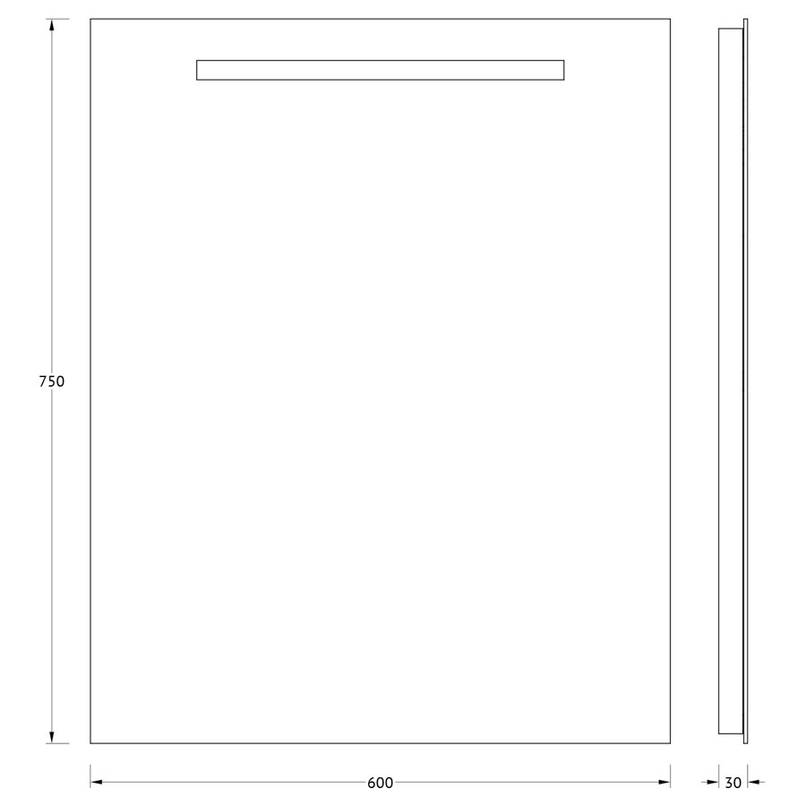 Зеркало Evoform со встроенным LED-светильником 4 W 60x75 см Вид№3