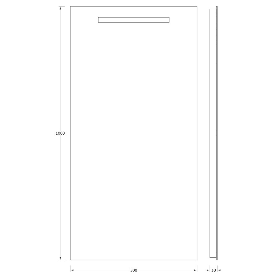 Зеркало Evoform со встроенным LED-светильником 3 W 50х100 см Вид№3