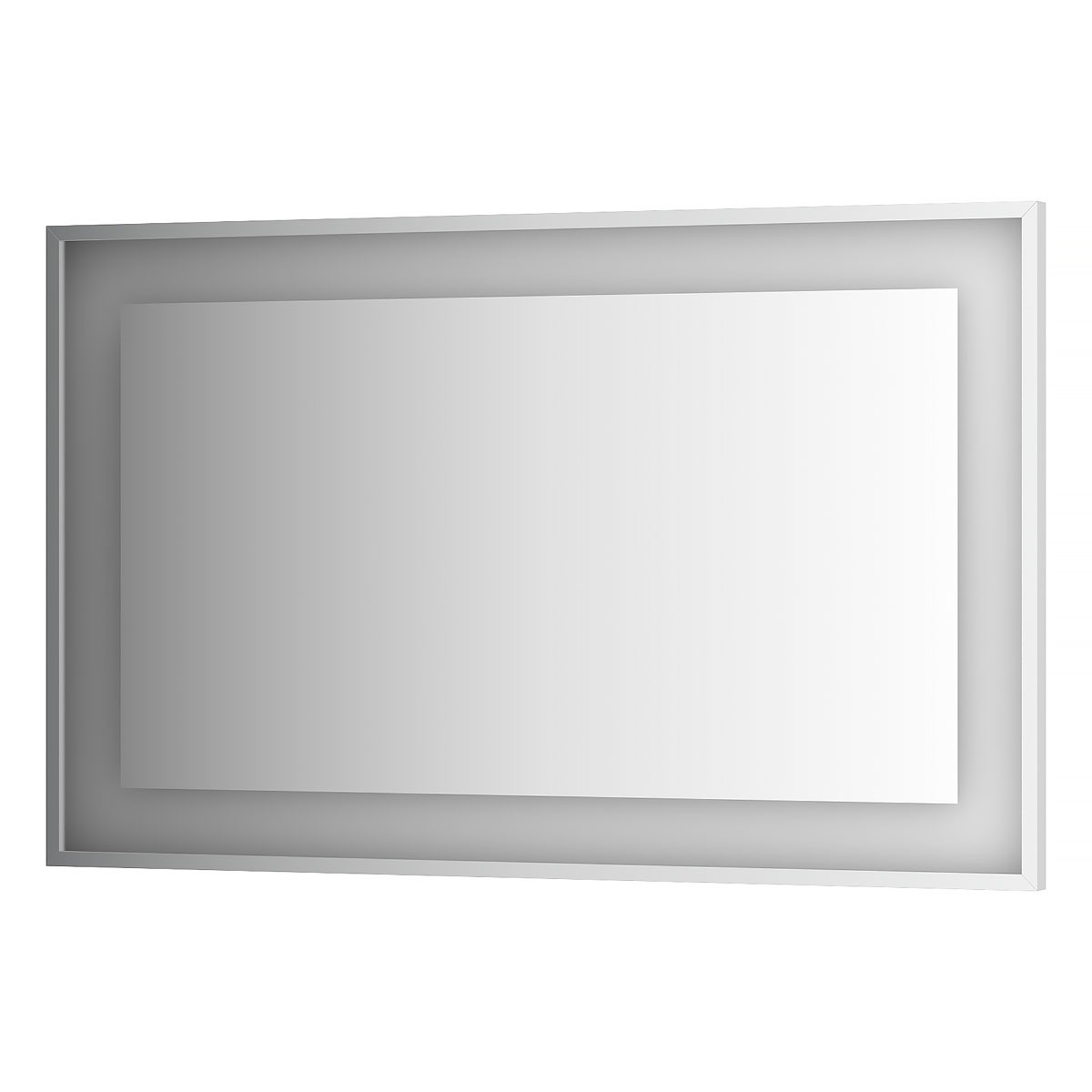 фото Зеркало evoform в багетной раме со встроенным led-светильником 29,5 w 120x75 см
