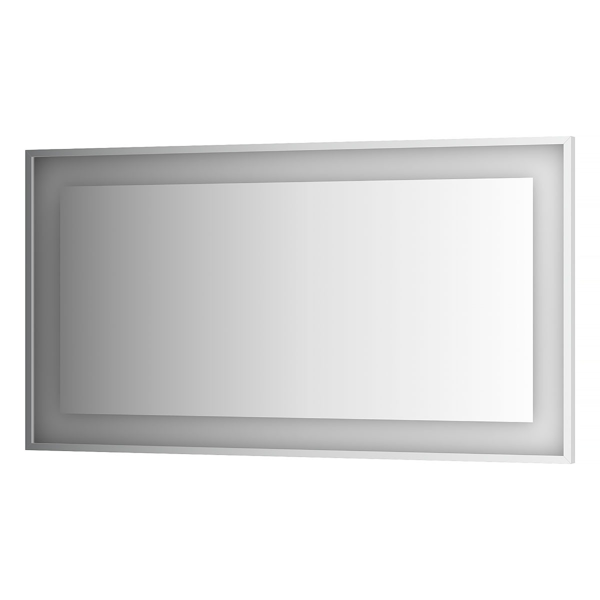 Зеркало Evoform в багетной раме со встроенным LED-светильником 33,5 W 140x75 см зеркало evoform со встроенным led светильником 4 w 60x75 см