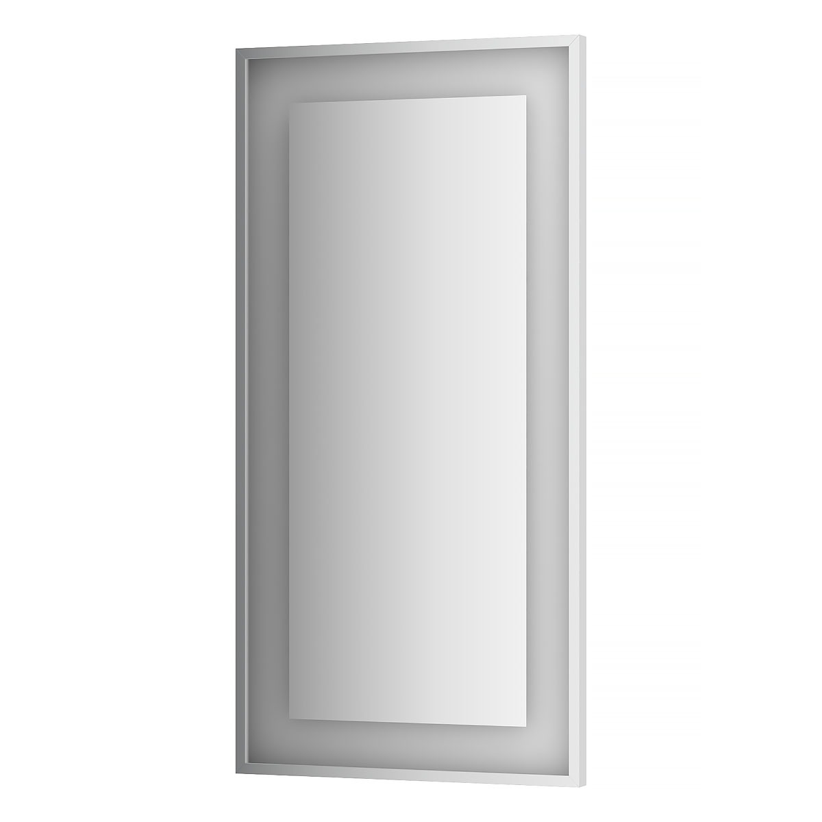 цена Зеркало Evoform в багетной раме со встроенным LED-светильником 26,5 W 60x120 см