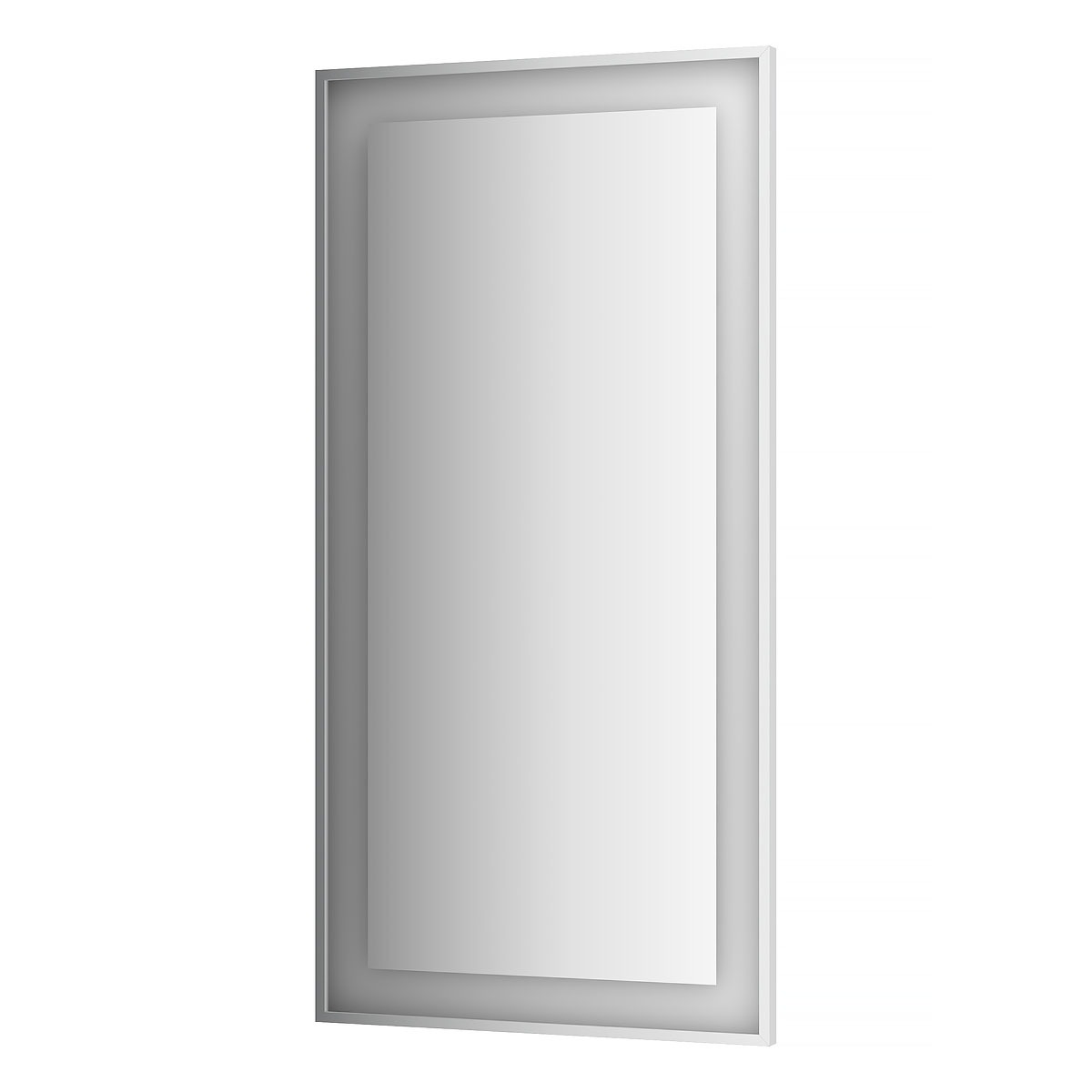 цена Зеркало Evoform в багетной раме со встроенным LED-светильником 38 W 80x160 см