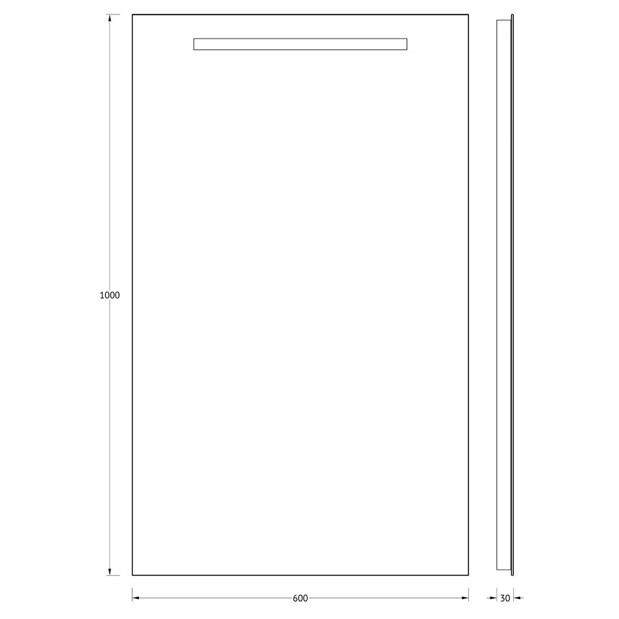 Зеркало Evoform со встроенным LUM-светильником 16 W 60х100 см Вид№3