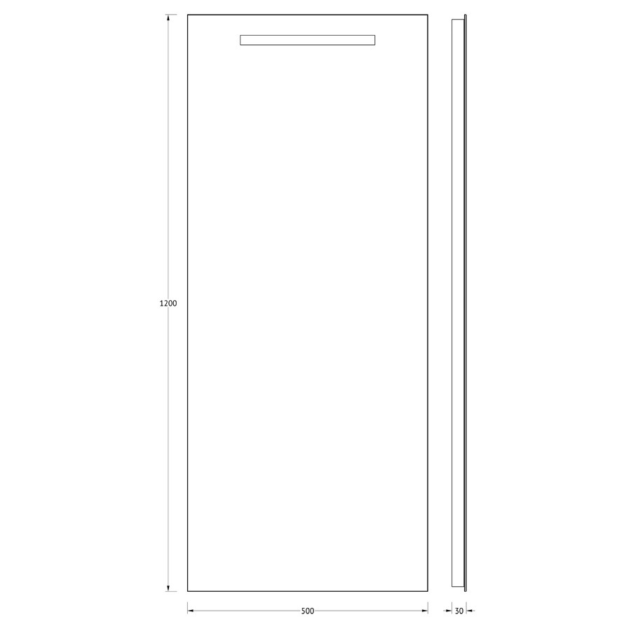 Зеркало Evoform со встроенным LUM-светильником 12 W 50х120 см Вид№3